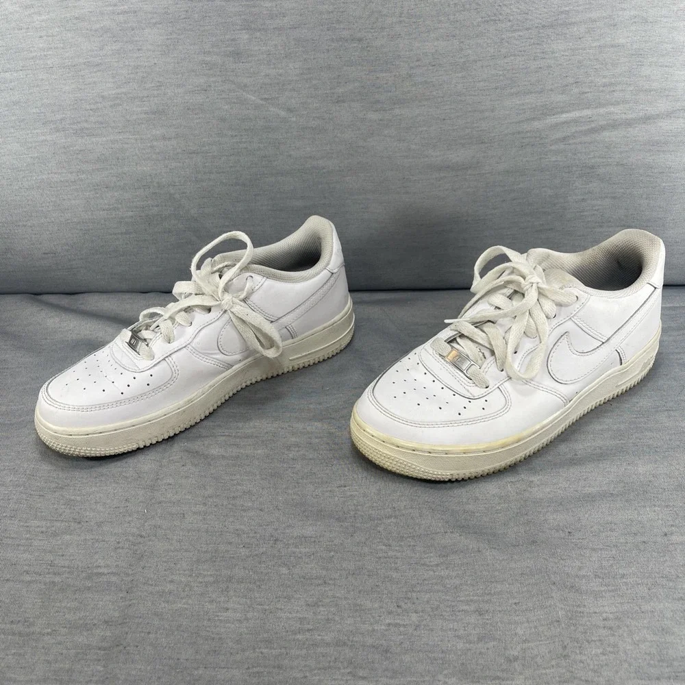 Nike Boys Air Force 1 Low 314192-117 White Casual Shoes Sneakers Size 6Y